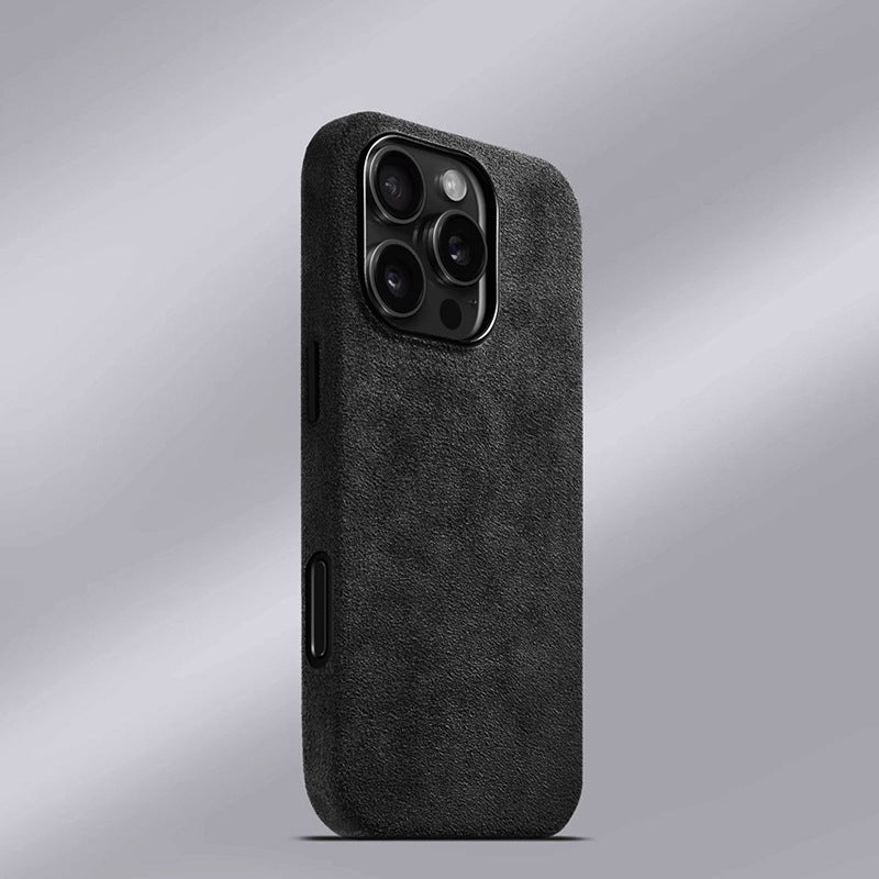 Premium Faux Suede Phone Case – Compatible with iPhone 15 Series