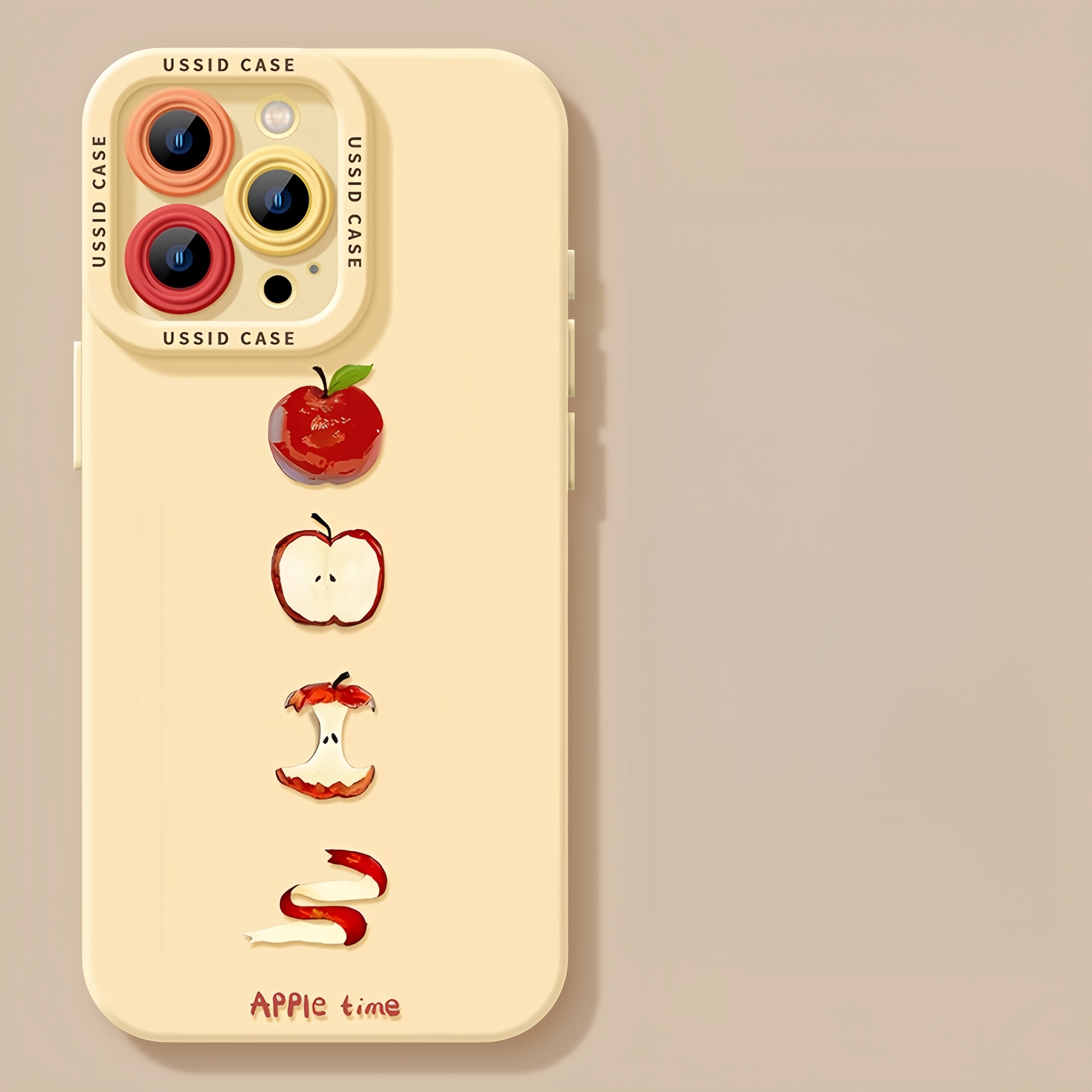 The Bite of an Apple Silicone Phone Case – Compatible with iPhone 15 Series