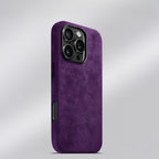 Premium Faux Suede Phone Case – Compatible with iPhone 15 Series