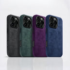 Premium Faux Suede Phone Case – Compatible with iPhone 15 Series
