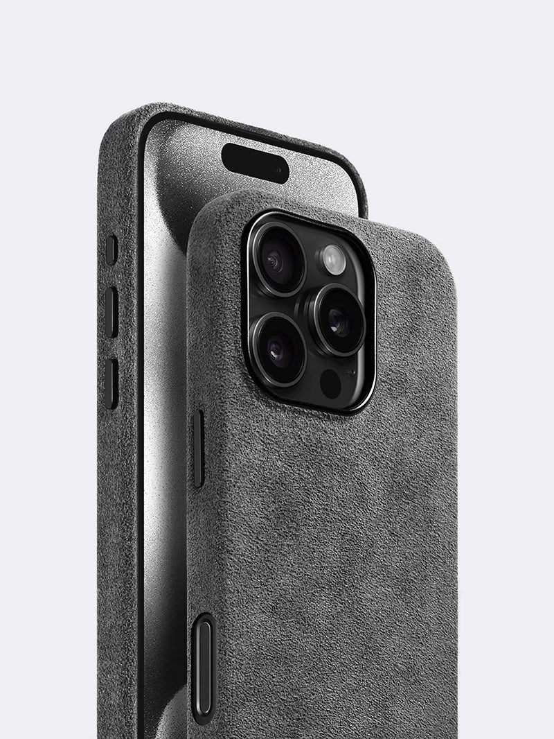 Premium Faux Suede Phone Case – Compatible with iPhone 15 Series