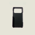 Hand-Crafted Mulberry Purple Leather Phone Case – Compatible with iPhone 17 Series