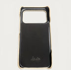 Hand-Crafted Cream White Leather Phone Case – Compatible with iPhone 17 Series